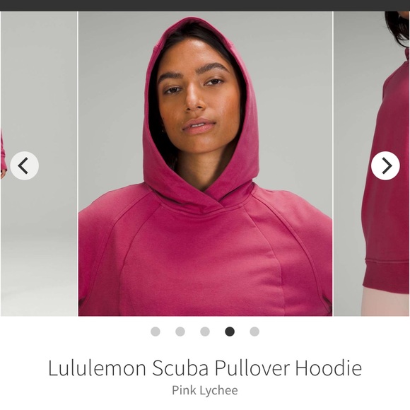 NEW with tags Lululemon Scuba Pullover Hoodie Pink Lychee Sz 14 - Picture 11 of 12